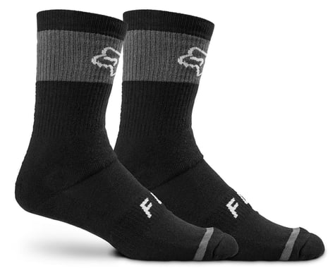Fox Racing 8" Defend Winter Socks (Black) (L/XL)